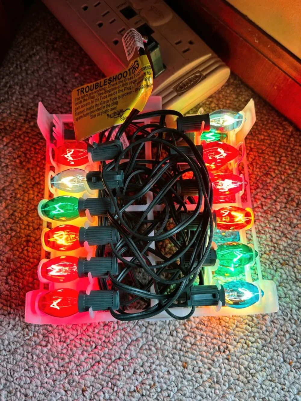 Home Accents Holiday Christmas Lights 25 Count C7‎ Strand Set 24ft Set of 3, NEW